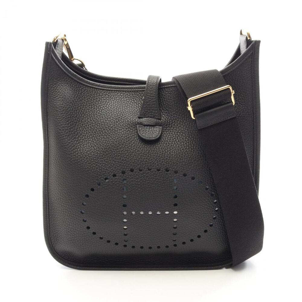 Hermes Evelyne 3 Trois PM Shoulder Bag Handbag Leather Taurillon Clemence Wom...